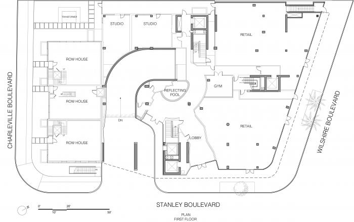 BIM建筑|MAD美国首个项目“比弗利山丘庭院”竣工，“山坡”上的小村庄