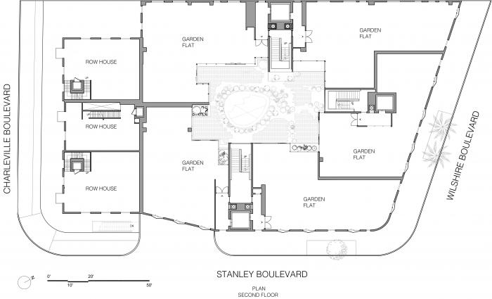 BIM建筑|MAD美国首个项目“比弗利山丘庭院”竣工，“山坡”上的小村庄