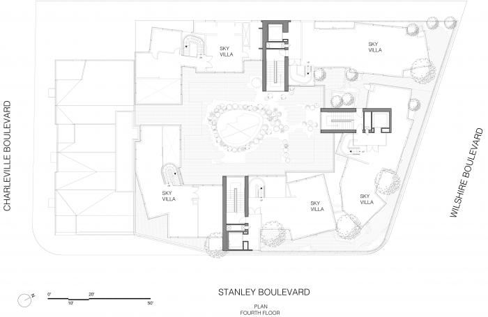 BIM建筑|MAD美国首个项目“比弗利山丘庭院”竣工，“山坡”上的小村庄