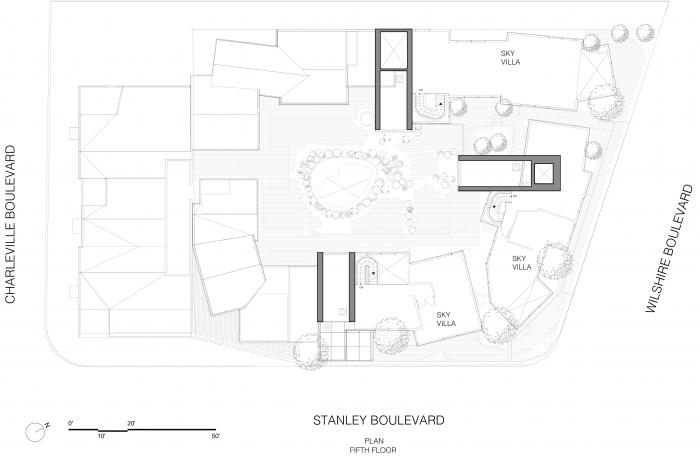 BIM建筑|MAD美国首个项目“比弗利山丘庭院”竣工，“山坡”上的小村庄