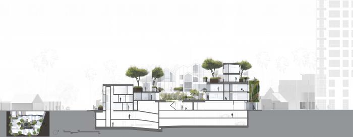 BIM建筑|MAD美国首个项目“比弗利山丘庭院”竣工，“山坡”上的小村庄