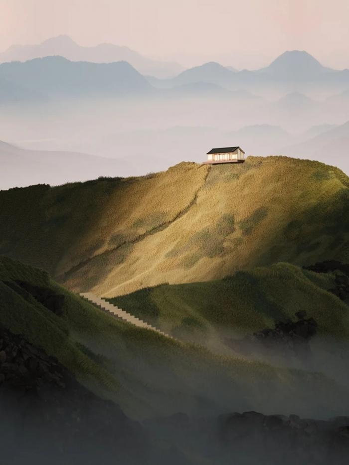 BIM建筑|Six N. Five构想的超现实主义日式花园场景