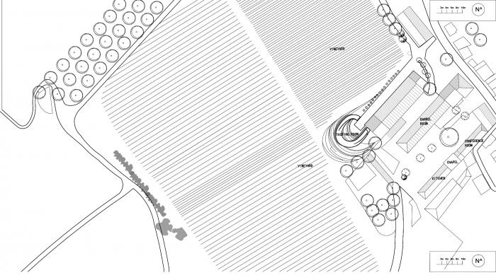 BIM建筑|暮光之环：葡萄牙 MONTE D\'OIRO酒庄品酒空间设计 / PL-T平时建筑事务所