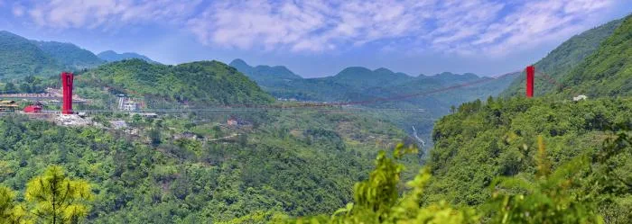 BIM建筑|苍宇镜廊，湟川三峡擎天玻璃桥 / 浙江大学建筑设计研究院