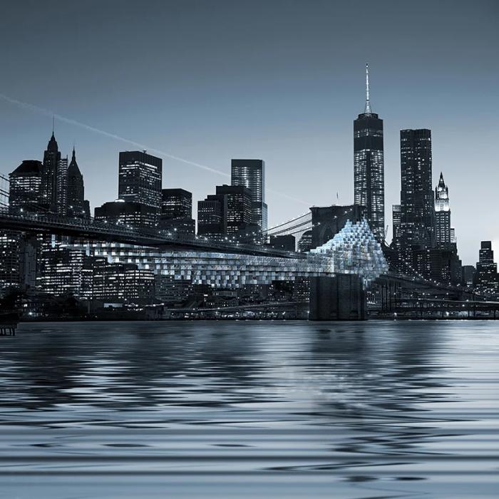 BIM建筑|布鲁克林“悬崖”：可居住的桥梁 / Daniel Gillen