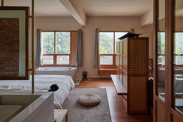 BIM建筑|勤勇小学民宿 / 旭可建筑