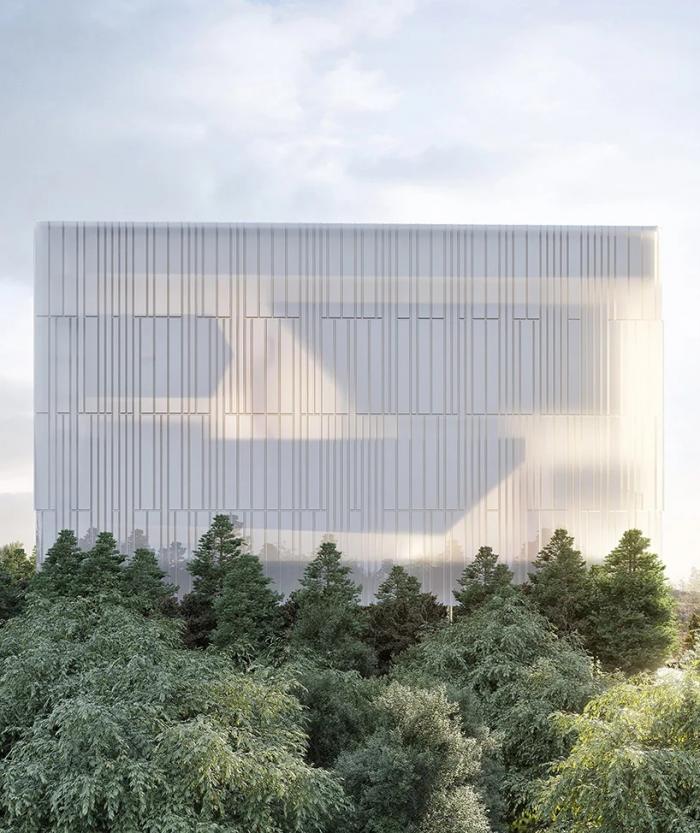 BIM建筑|飘在空间的白色“灯塔”：巴尼亚卢卡文化综合体 / Cosmos