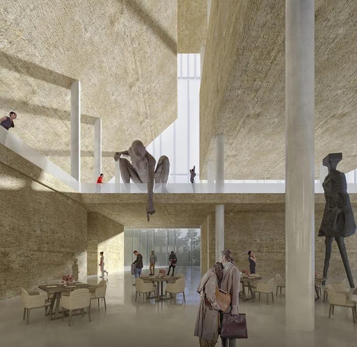 BIM建筑|飘在空间的白色“灯塔”：巴尼亚卢卡文化综合体 / Cosmos