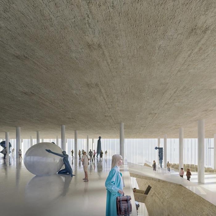 BIM建筑|飘在空间的白色“灯塔”：巴尼亚卢卡文化综合体 / Cosmos