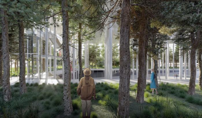 BIM建筑|飘在空间的白色“灯塔”：巴尼亚卢卡文化综合体 / Cosmos