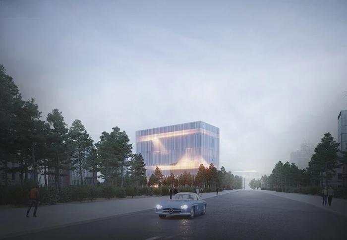 BIM建筑|飘在空间的白色“灯塔”：巴尼亚卢卡文化综合体 / Cosmos