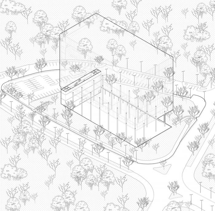 BIM建筑|飘在空间的白色“灯塔”：巴尼亚卢卡文化综合体 / Cosmos