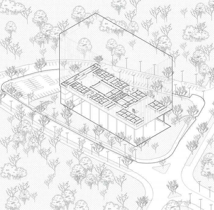 BIM建筑|飘在空间的白色“灯塔”：巴尼亚卢卡文化综合体 / Cosmos