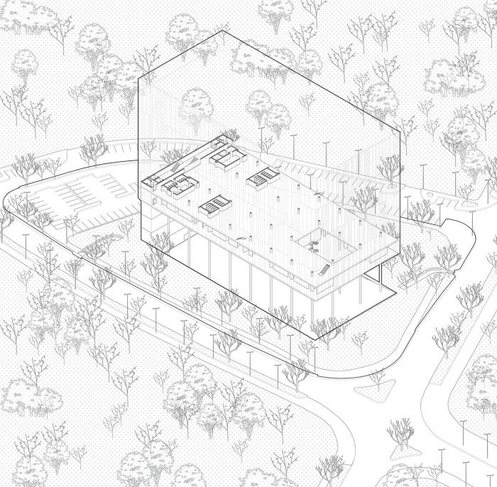 BIM建筑|飘在空间的白色“灯塔”：巴尼亚卢卡文化综合体 / Cosmos