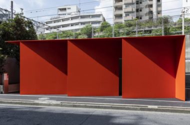 BIM建筑|东京“红色折纸”公厕 / Nao Tamura-BIM建筑网