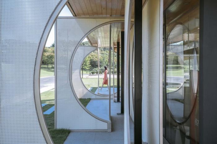 BIM建筑|湘湖定山岛驿站“屏亭” / 植田建筑