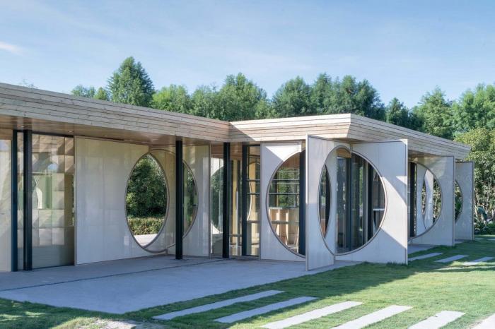 BIM建筑|湘湖定山岛驿站“屏亭” / 植田建筑