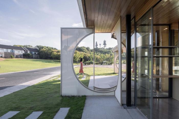 BIM建筑|湘湖定山岛驿站“屏亭” / 植田建筑