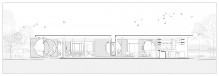 BIM建筑|湘湖定山岛驿站“屏亭” / 植田建筑