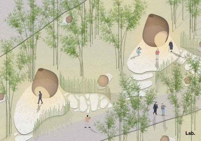 BIM建筑|竹林亭台楼阁 / 叙向建筑设计