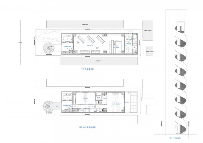 BIM建筑|广岛“螺旋”酒店，挑战35㎡场地的狭长极限 / CAPD