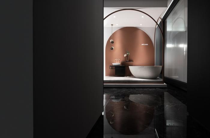 BIM建筑|穿越时光的线索：艺朗达卫浴展厅 / 拓维设计