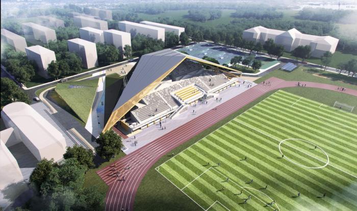 BIM建筑|山东大学趵突泉校区体育场改造设计方案 / 天津大学建筑设计研究院设计三院