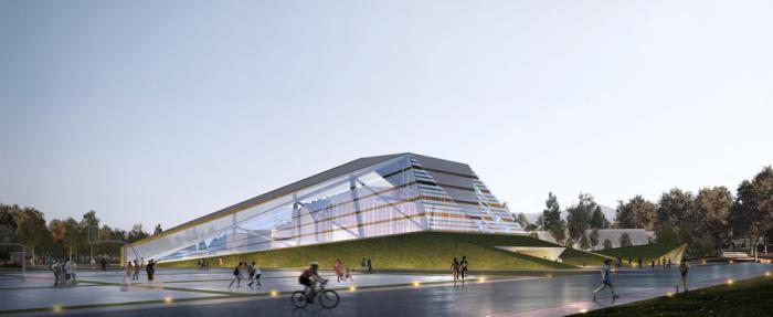 BIM建筑|山东大学趵突泉校区体育场改造设计方案 / 天津大学建筑设计研究院设计三院