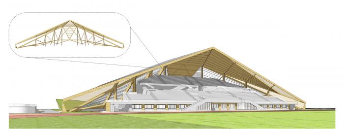 BIM建筑|山东大学趵突泉校区体育场改造设计方案 / 天津大学建筑设计研究院设计三院