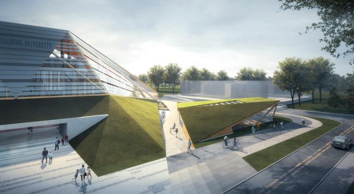 BIM建筑|山东大学趵突泉校区体育场改造设计方案 / 天津大学建筑设计研究院设计三院