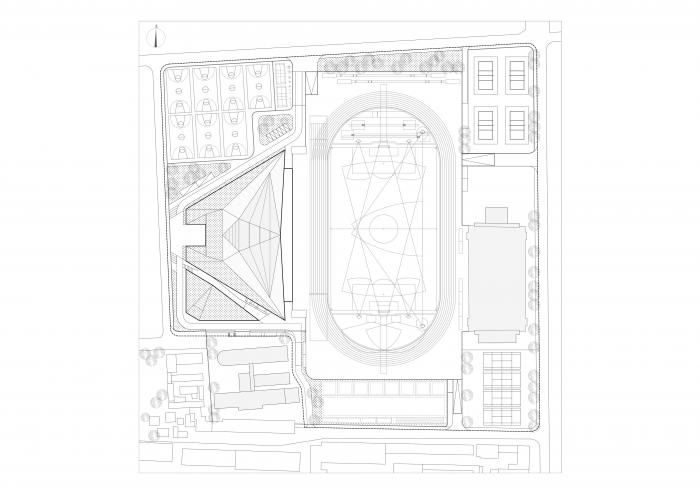 BIM建筑|山东大学趵突泉校区体育场改造设计方案 / 天津大学建筑设计研究院设计三院