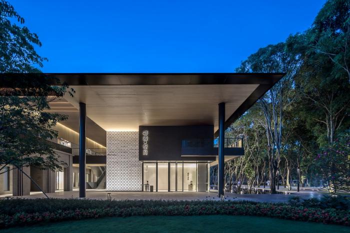 BIM建筑|华润西园悦府生活馆 / 立方设计