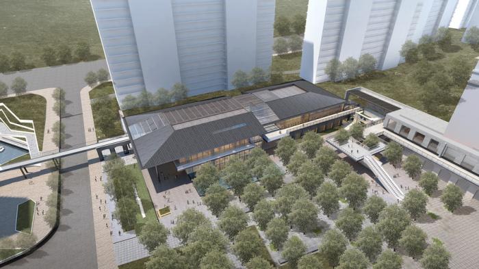 BIM建筑|华润西园悦府生活馆 / 立方设计