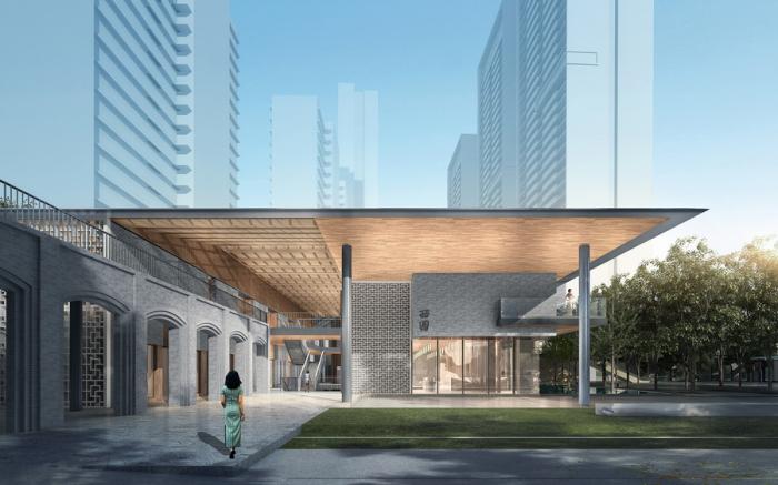 BIM建筑|华润西园悦府生活馆 / 立方设计