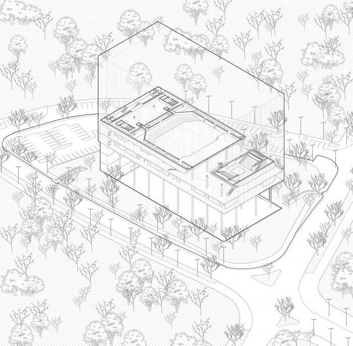 BIM建筑|飘在空间的白色“灯塔”：巴尼亚卢卡文化综合体 / Cosmos