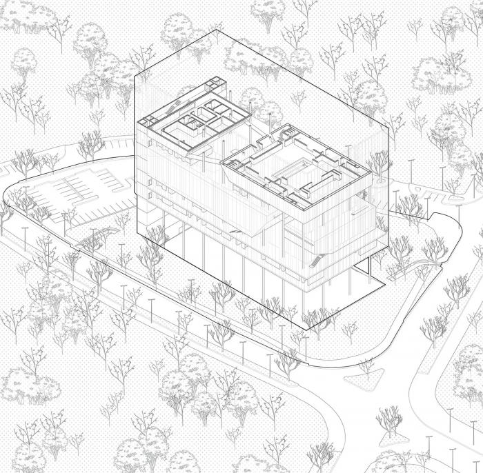 BIM建筑|飘在空间的白色“灯塔”：巴尼亚卢卡文化综合体 / Cosmos