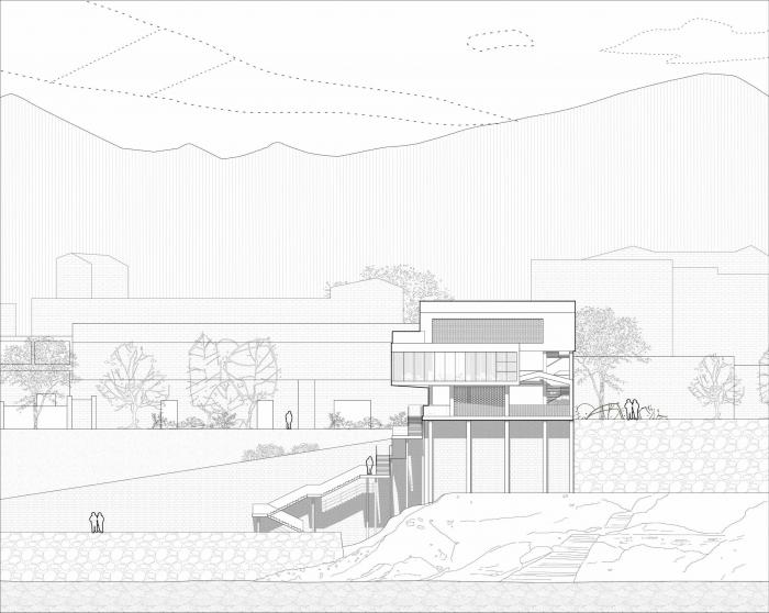 BIM建筑|陵江驿渡 · 三胜车渡服务站 / 悦集建筑设计事务所