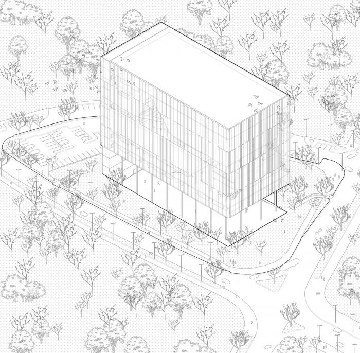 BIM建筑|飘在空间的白色“灯塔”：巴尼亚卢卡文化综合体 / Cosmos