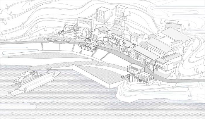 BIM建筑|陵江驿渡 · 三胜车渡服务站 / 悦集建筑设计事务所