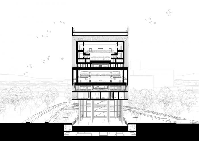 BIM建筑|飘在空间的白色“灯塔”：巴尼亚卢卡文化综合体 / Cosmos