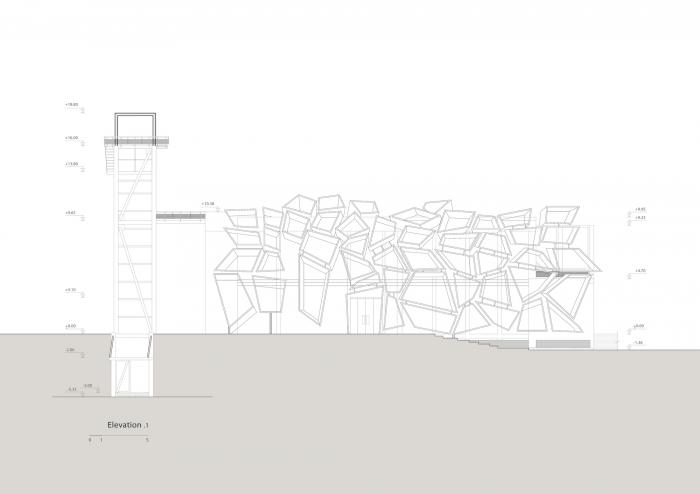 BIM建筑|多变折叠板拼成“蜂窝”般立面：伊朗绿地会议中心展览楼