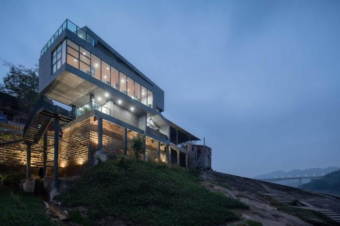 BIM建筑|陵江驿渡 · 三胜车渡服务站 / 悦集建筑设计事务所