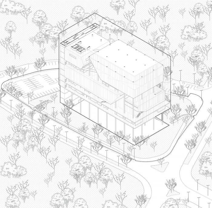 BIM建筑|飘在空间的白色“灯塔”：巴尼亚卢卡文化综合体 / Cosmos