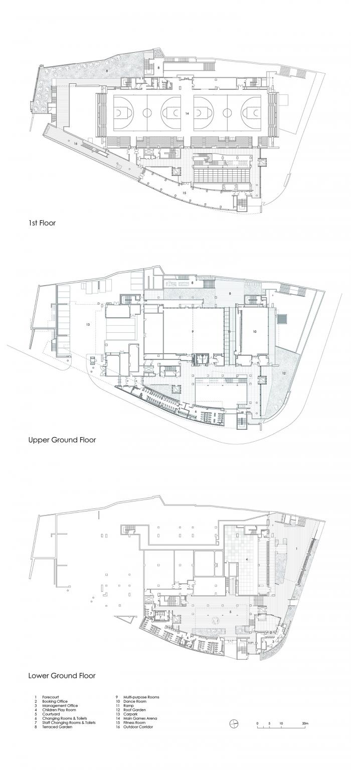 BIM建筑|错位咬合，营造光影院落——车公庙体育馆 / 建筑署