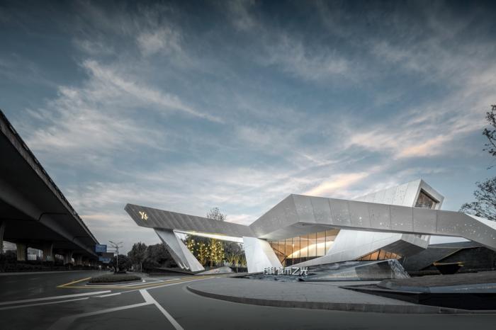 BIM建筑|武汉万科城市之光展示中心 / 上海天华建筑设计