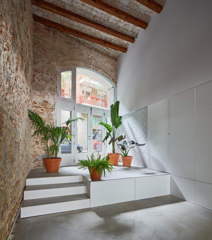 BIM建筑|巴塞罗那住宅改造，纵向贯通 / estudi08014