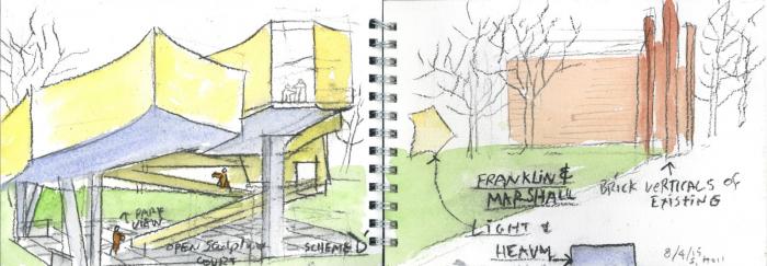 BIM建筑|轻盈飞动，绕古树而生，温特视觉艺术楼 / 斯蒂文·霍尔建筑事务所