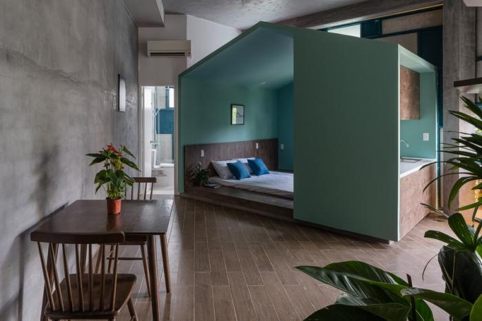 BIM建筑|越南戴安公寓，街角“楼中房” / H.2