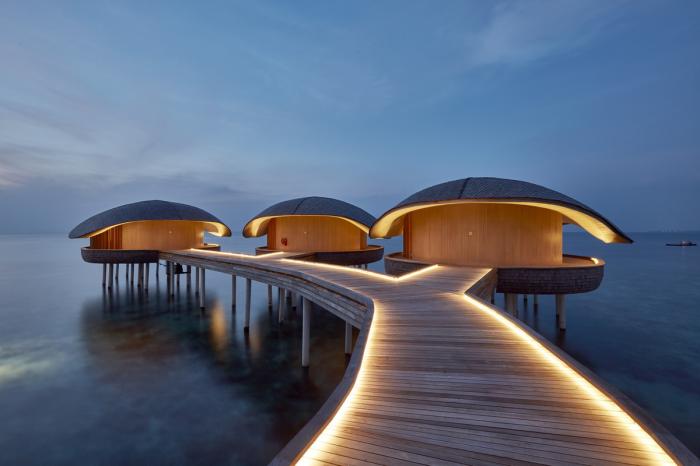 BIM建筑|凝望碧蓝大海的岛屿村落：马尔代夫沃木里瑞吉度假酒店