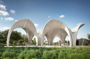 BIM建筑|混凝土“花瓣”展亭——汇流公园 / Lake|Flato Architects-BIM建筑网